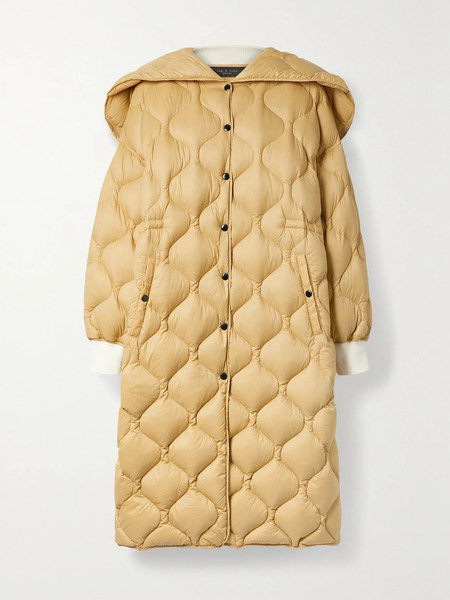  Rag & Bone Rag & Bone - Rudy Oversized Quilted Recycled Shell Hooded Jacket - Beige 