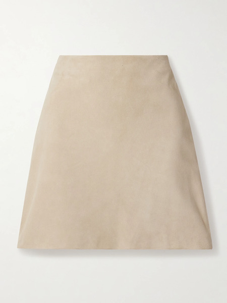  Ralph Lauren Collection Ralph Lauren Collection - Carreen Suede Mini Skirt - Beige 