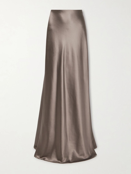  Ralph Lauren Collection Ralph Lauren Collection - Masina Satin Maxi Skirt - Brown 