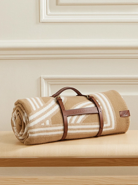  Ralph Lauren Home Ralph Lauren Home - Berken Merino Wool And Cashmere-blend Jacquard Blanket - Sand 