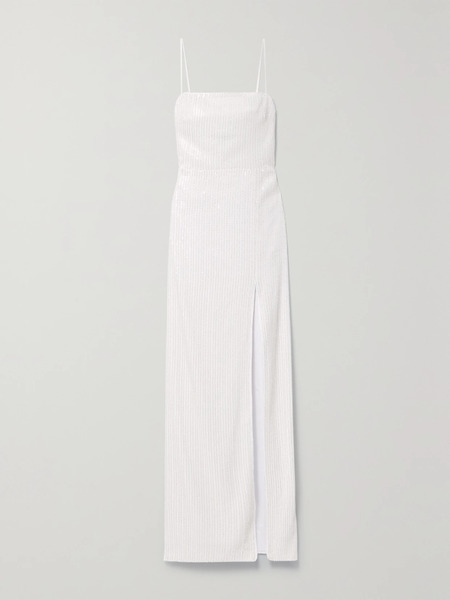  Rasario Rasario - Sequin-embellished Tulle Gown - White 