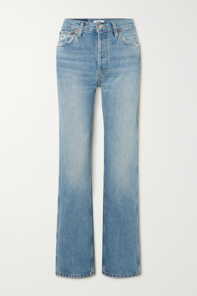  Re/done Re/done - 90s Loose High-rise Straight-leg Jeans - Light Denim 
