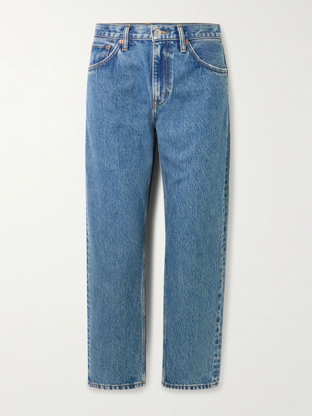  Re/done Re/done - The Ollie High-rise Straight-leg Organic Jeans - Mid Denim 
