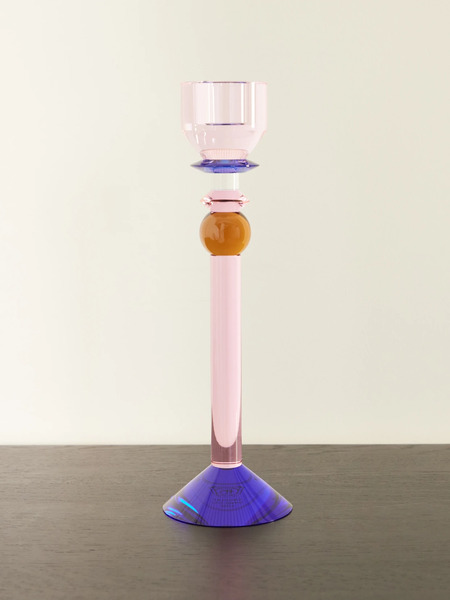  Reflections Copenhagen Reflections Copenhagen - Rosalin Glass Candle Holder - Pink 