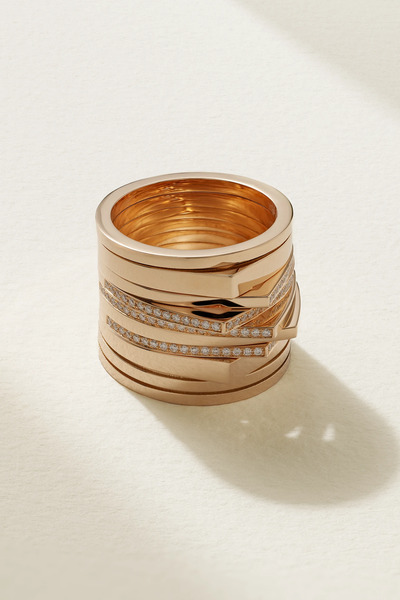  Repossi Repossi - Antifer 18-karat Rose Gold Diamond Ring - 55 