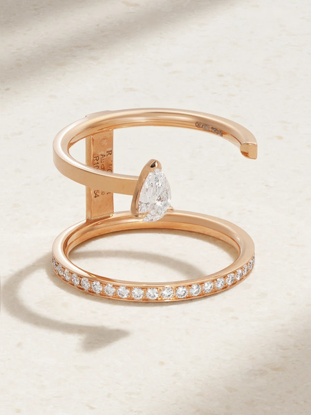  Repossi Repossi - Serti Sur Vide 18-karat Rose Gold Diamond Ring - 52 