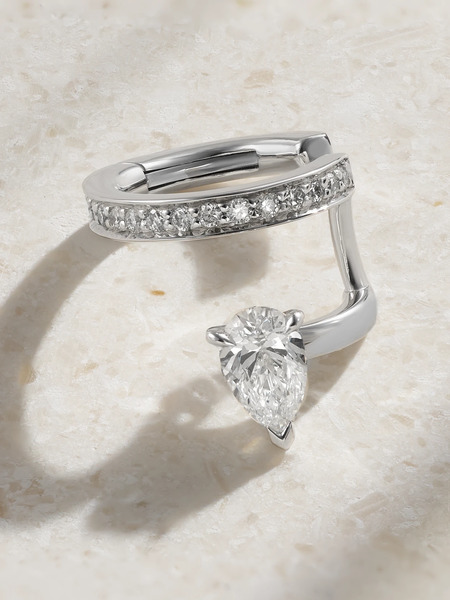  Repossi Repossi - Serti Sur Vide 18-karat White Gold Diamond Ear Cuff - Silver 
