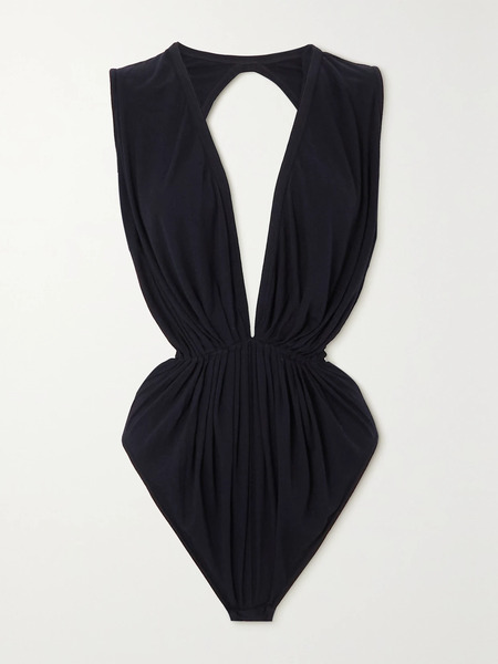  Rick Owens Rick Owens - Gia Open-back Jersey Bodysuit - Black 