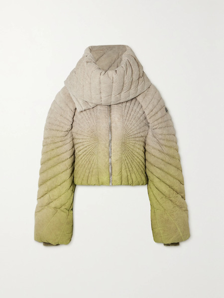  Rick Owens Rick Owens - Radiance Convertible Quilted Shell Down Jacket - Green 