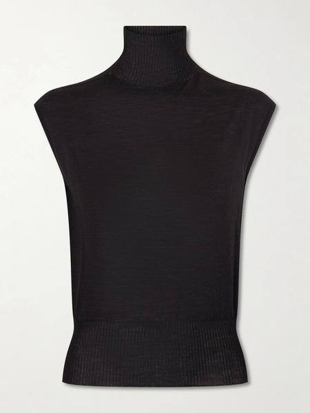  Rick Owens Rick Owens - Wool Turtleneck Top - Black 