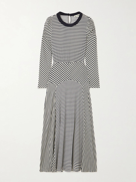  Rixo Rixo - Cerise Striped Stretch-jersey Midi Dress - Multi 