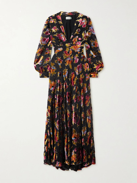  Rixo Rixo - Emory Floral-print Devoré-velvet Maxi Dress - Multi 