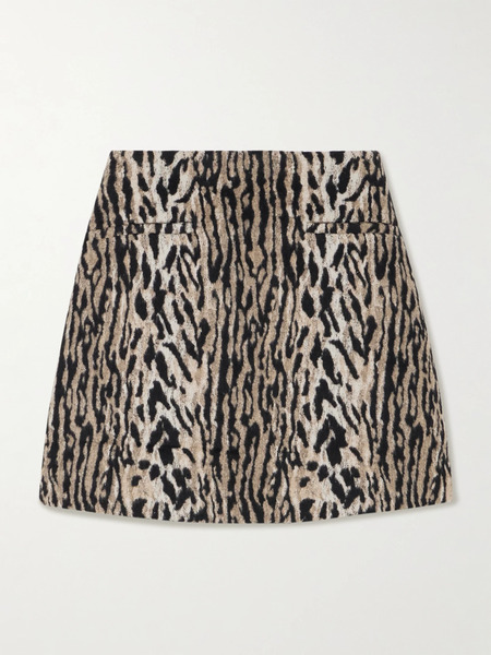  Rixo Rixo - Mariah Leopard-print Felt Mini Skirt - Leopard Print 