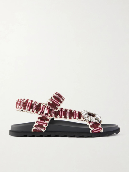  Roger Vivier Roger Vivier - Embellished Flat Sandals - Multi 