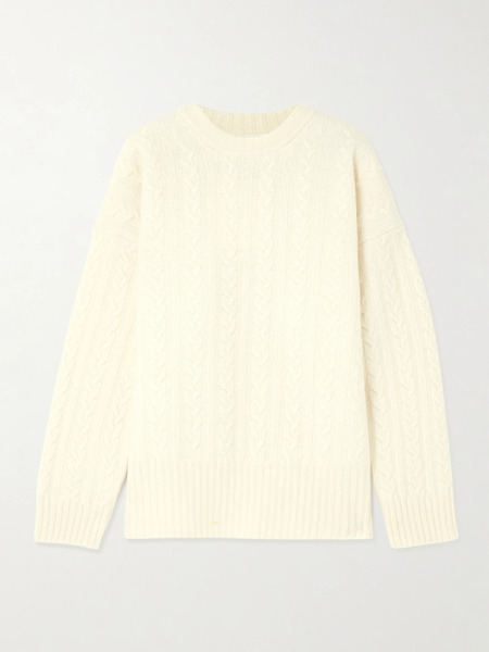  Róhe Róhe - Cable-knit Wool Sweater - Off-white 