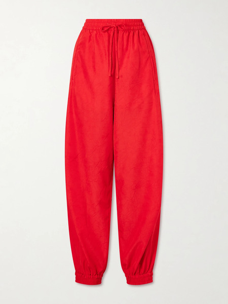  Róhe Róhe - Crinkled Cotton-blend Tapered Pants - Fr 34 