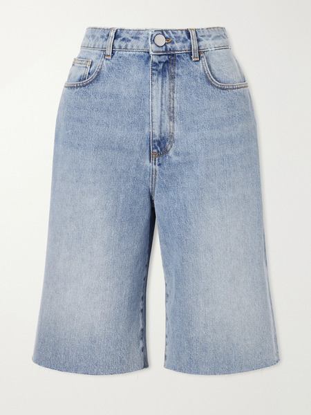 Róhe Róhe - Distressed Denim Shorts - Mid Denim 