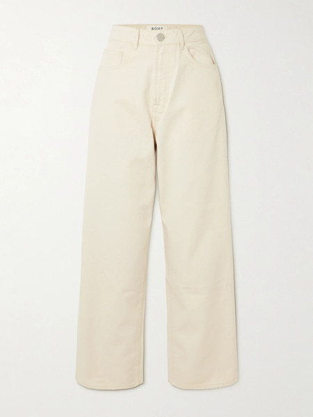  Róhe Róhe - High-rise Wide-leg Jeans - Ecru 