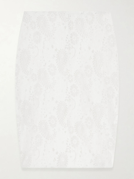  Róhe Róhe - Lace Linen-blend Midi Skirt - Cream 