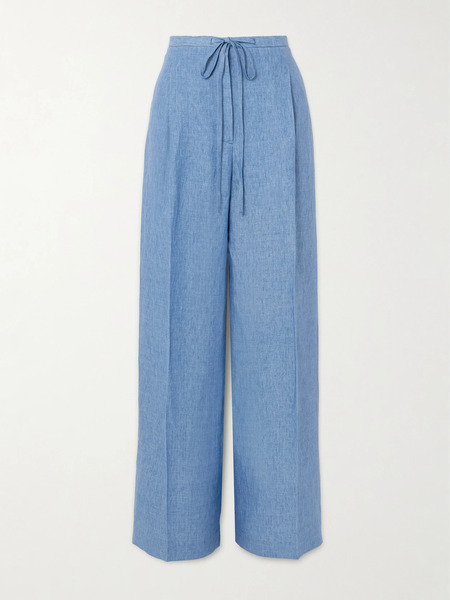  Róhe Róhe - Linen Wide-leg Pants - Blue 