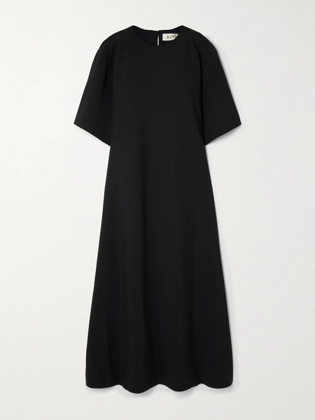  Róhe Róhe - Recycled Stretch-scuba Maxi Dress - Black 
