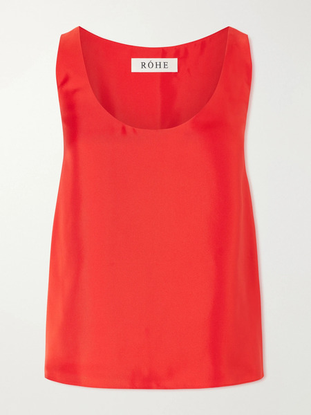  Róhe Róhe - Silk-satin Tank - Red 