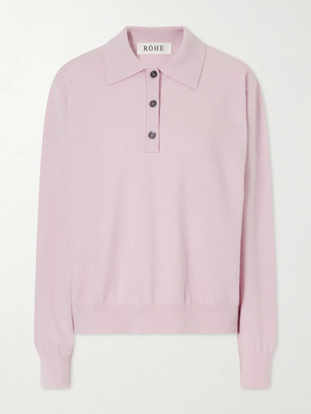  Róhe Róhe - Wool-blend Polo Sweater - Pink 