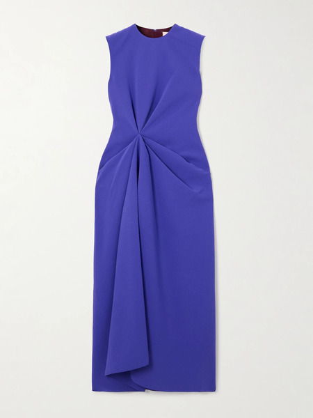  Roksanda Roksanda - Almas Pleated Gathered Crepe Midi Dress - Purple 