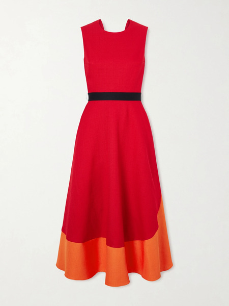  Roksanda Roksanda - Mire Belted Woven Midi Dress - Red 