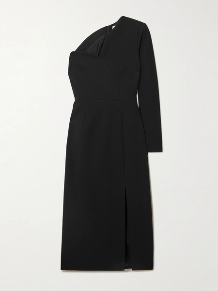  Roksanda Roksanda - Zahrah One-sleeve Crepe Midi Dress - Black 