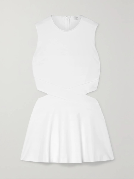  Rosetta Getty Rosetta Getty - Cutout Stretch-jersey Peplum Top - White 