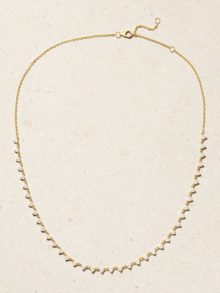  Roxanne First Roxanne First - Cupcake 14-karat Gold Diamond Necklace - One Size 