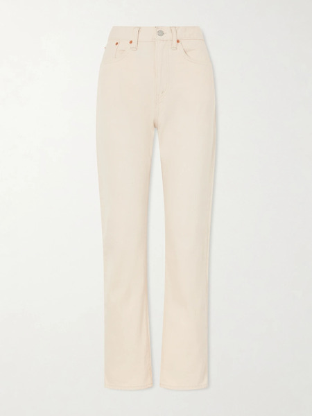  Rrl Rrl - Mid-rise Straight-leg Jeans - White 