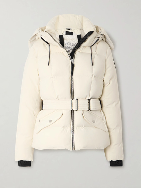  Rudsak Rudsak - Caira Belted Padded Quilted Recycled-stormshell Hooded Down Jacket - Cream 