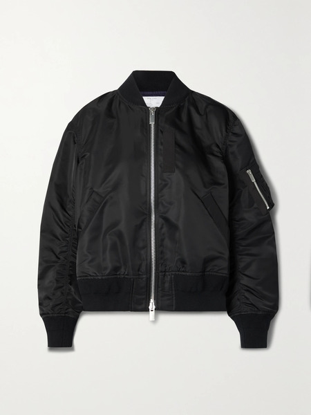  Sacai Sacai - Ma-1 Shell Bomber Jacket - Black 