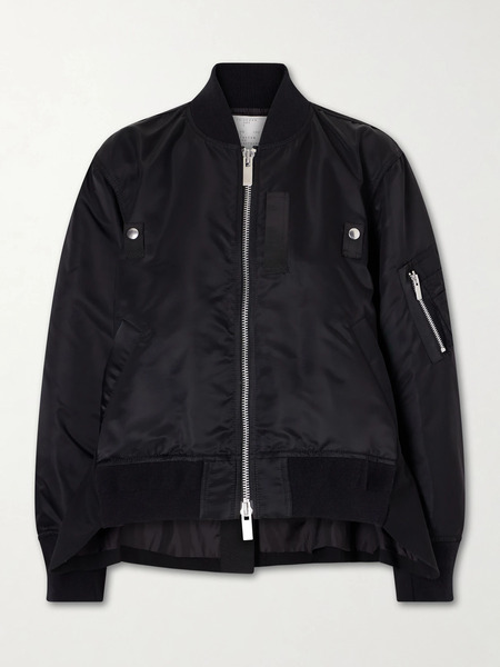  Sacai Sacai - Padded Twill Bomber Jacket - Black 