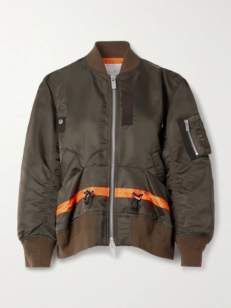  Sacai Sacai - Shell Bomber Jacket - Dark Green 