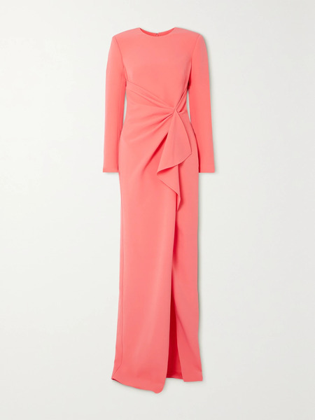  Safiyaa Safiyaa - Taylora Draped Crepe Gown - Pink 