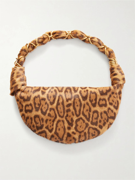  Saint Laurent Saint Laurent - Amalia Mini Leopard-print Calf Hair Shoulder Bag - Leopard Print 