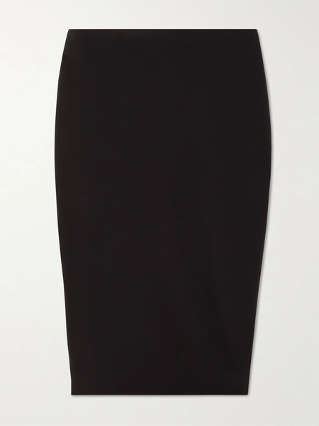  Saint Laurent Saint Laurent - Grain De Poudre Skirt - Black 