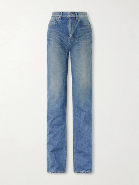  Saint Laurent Saint Laurent - High-rise Bootcut Jeans - Blue 