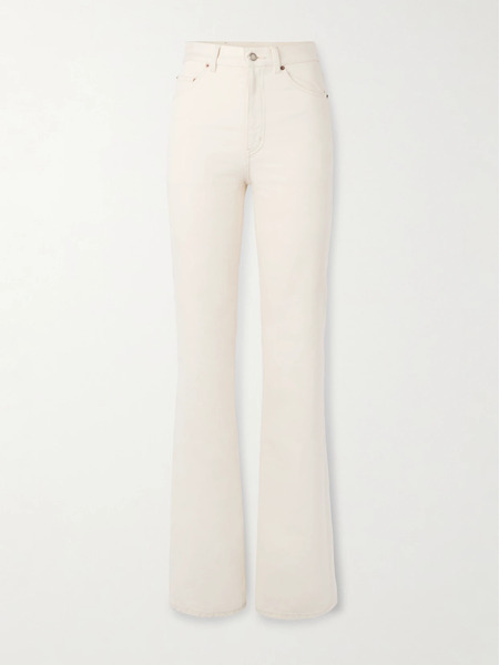  Saint Laurent Saint Laurent - High-rise Bootcut Jeans - Off-white 