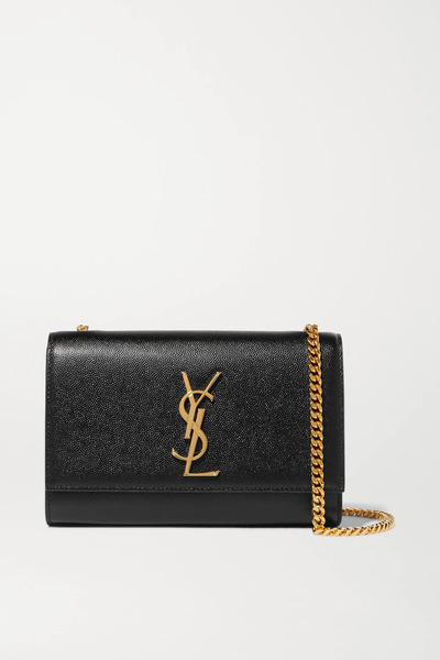  Saint Laurent Saint Laurent - Kate Small Embossed-leather Shoulder Bag - Black 