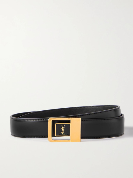  Saint Laurent Saint Laurent - Le 66 Leather Belt - Black 