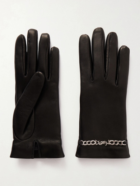  Saint Laurent Saint Laurent - Leather Gloves - Black 