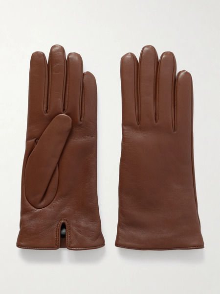  Saint Laurent Saint Laurent - Leather Gloves - Brown 