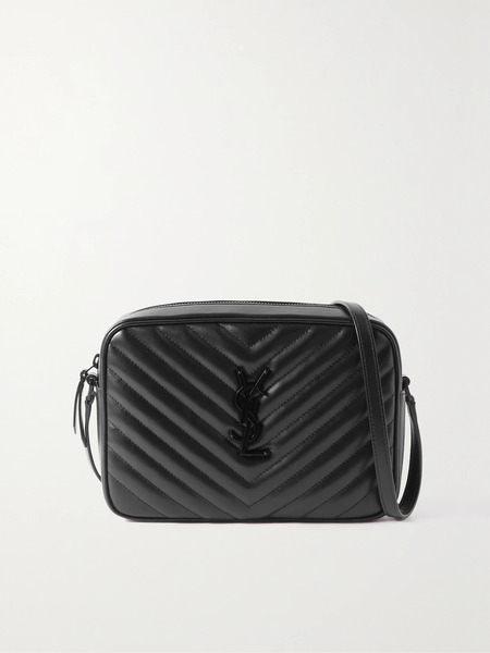  Saint Laurent Saint Laurent - Loulou Medium Matelassé Leather Shoulder Bag - Black 