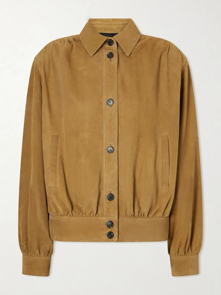  Saint Laurent Saint Laurent - Suede Blouson Jacket - Camel 