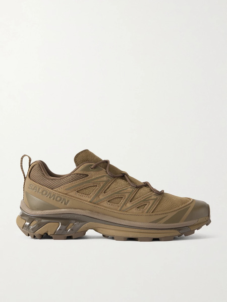  Salomon Salomon - Xt-6 Expense Mesh, Suede And Textured-leather Sneakers - Bronze 