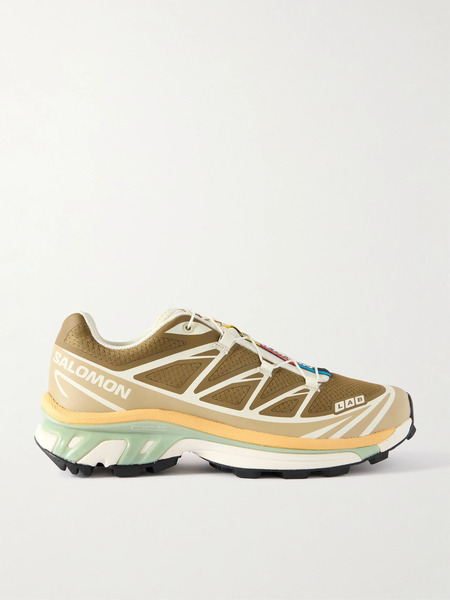  Salomon Salomon - Xt-6 Rubber-trimmed Mesh Sneakers - Brown 
